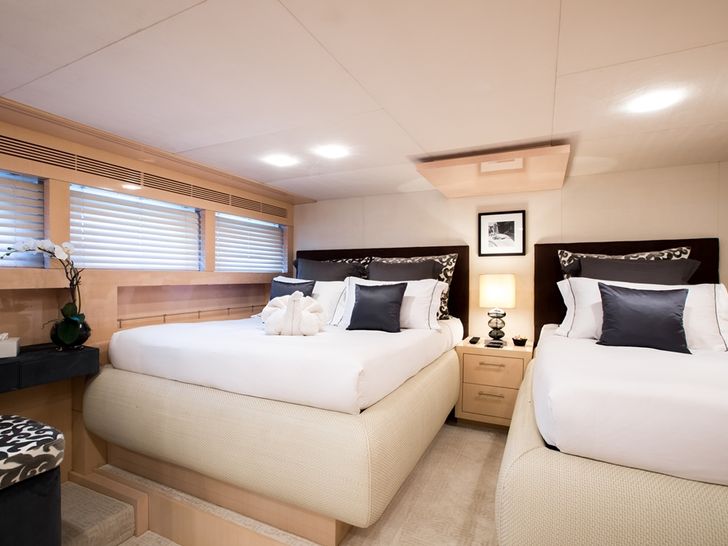 TATII Tamsen 41m Luxury Superyacht Guest Twin Cabin