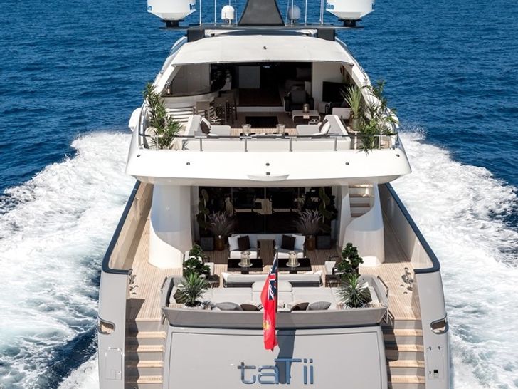 TATII Tamsen 41m Luxury Superyacht Aft View Running