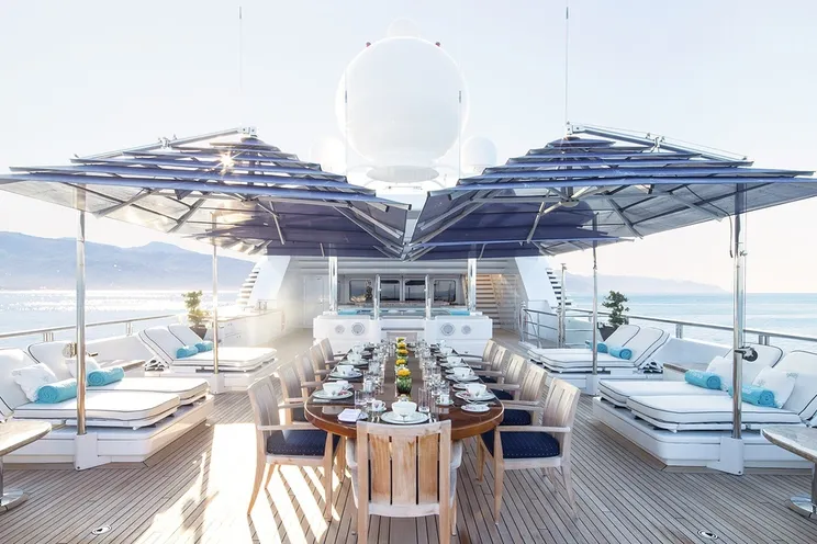Charter Yacht TITANIA - Lurssen 73m - 7 Cabins - St Barths - Virgin Islands - Bahamas - Monaco - Amalfi Coast