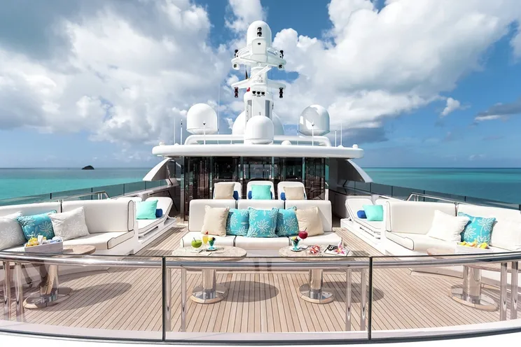 Charter Yacht TITANIA - Lurssen 73m - 7 Cabins - St Barths - Virgin Islands - Bahamas - Monaco - Amalfi Coast