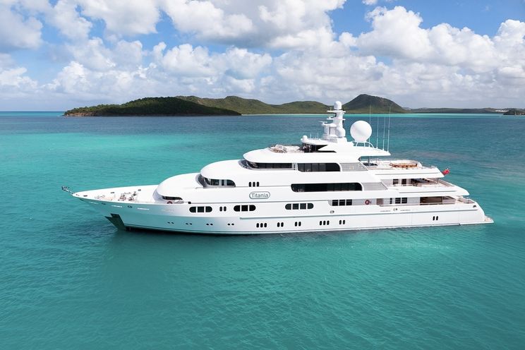 Charter Yacht TITANIA - Lurssen 73m - 7 Cabins - St Barths - Virgin Islands - Bahamas - Monaco - Amalfi Coast
