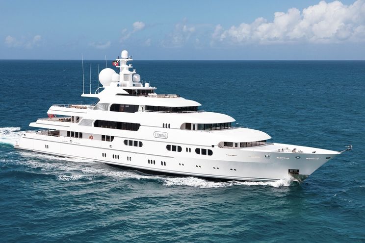 Charter Yacht TITANIA - Lurssen 73m - 7 Cabins - St Barths - Virgin Islands - Bahamas - Monaco - Amalfi Coast