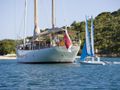 TIZIANA Abeking&Rasmussen 116 Luxury Sailing Yacht Rear View TIZIANA Abeking&Rasmussen 116 Luxury Sailing Yacht Rear View