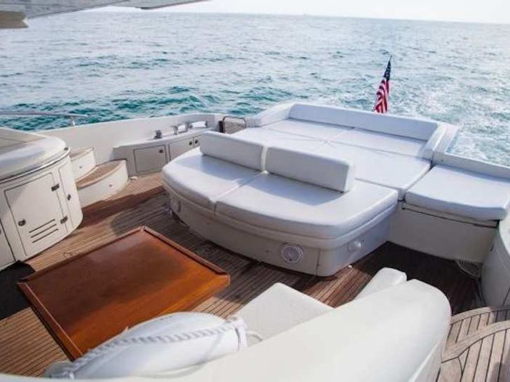Miami Day Charter Yacht TRANQUILO Azimut 68S Aft Deck Miami Day Charter Yacht TRANQUILO Azimut 68S Aft Deck