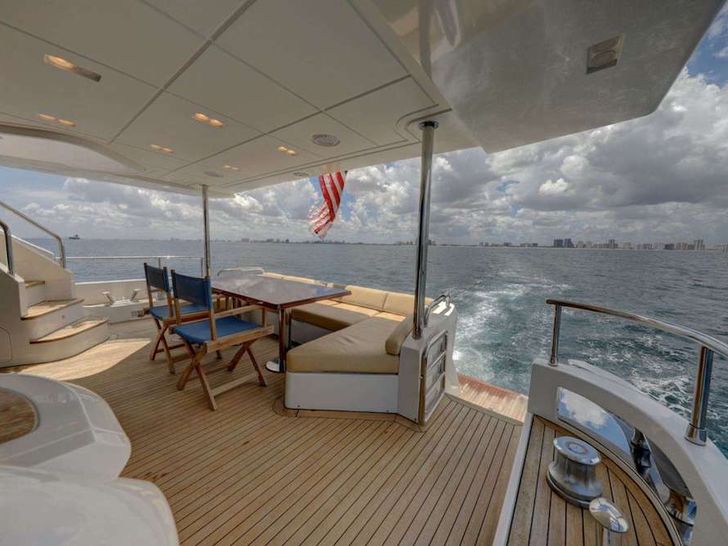 VALERE Azimut 84 Motor Yacht Aft Dining VALERE Azimut 84 Motor Yacht Aft Dining