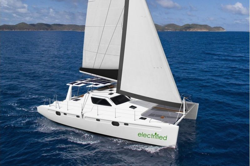Voyage 480 Electric under sail