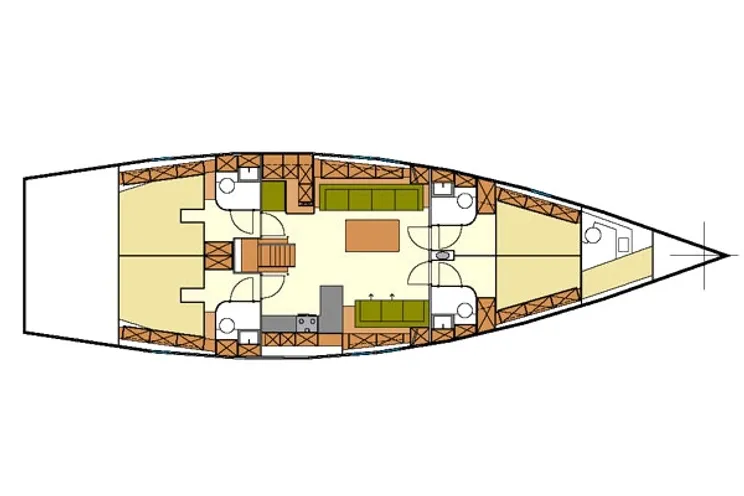 Charter Yacht YIANNIS 65S - Hanse 540e - 3 Cabins - Athens