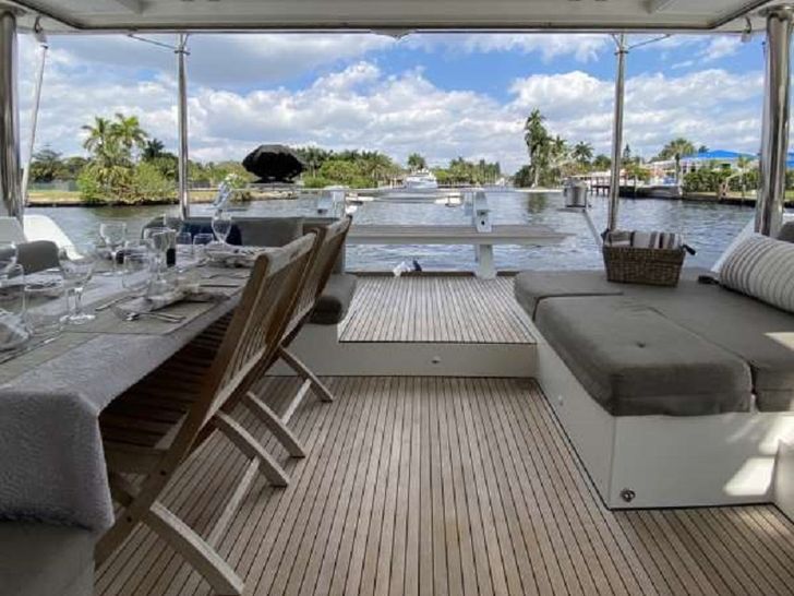 aft deck dining table