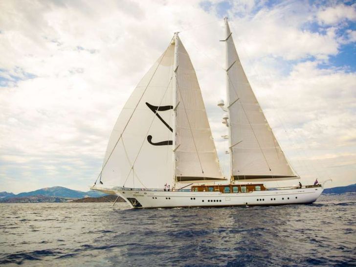 ZANZIBA Etemoglu 40m Luxury Sailing Yacht Running ZANZIBA Etemoglu 40m Luxury Sailing Yacht Running