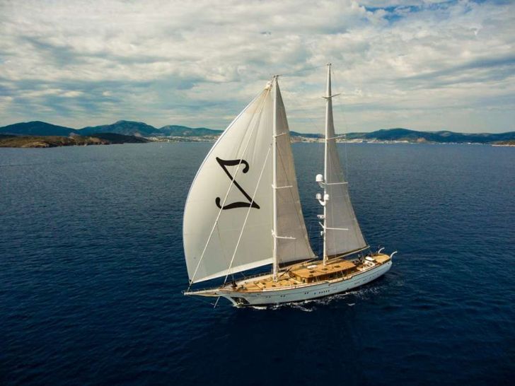 ZANZIBA Etemoglu 40m Luxury Sailing Yacht Running ZANZIBA Etemoglu 40m Luxury Sailing Yacht Running