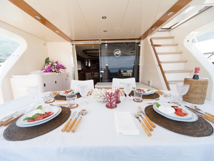 ZIA CANAIA Riva Yacht Aft Deck