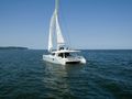 ZIMIT Sunreef 62 - sailing shot with waterline ZIMIT Sunreef 62 - sailing shot with waterline