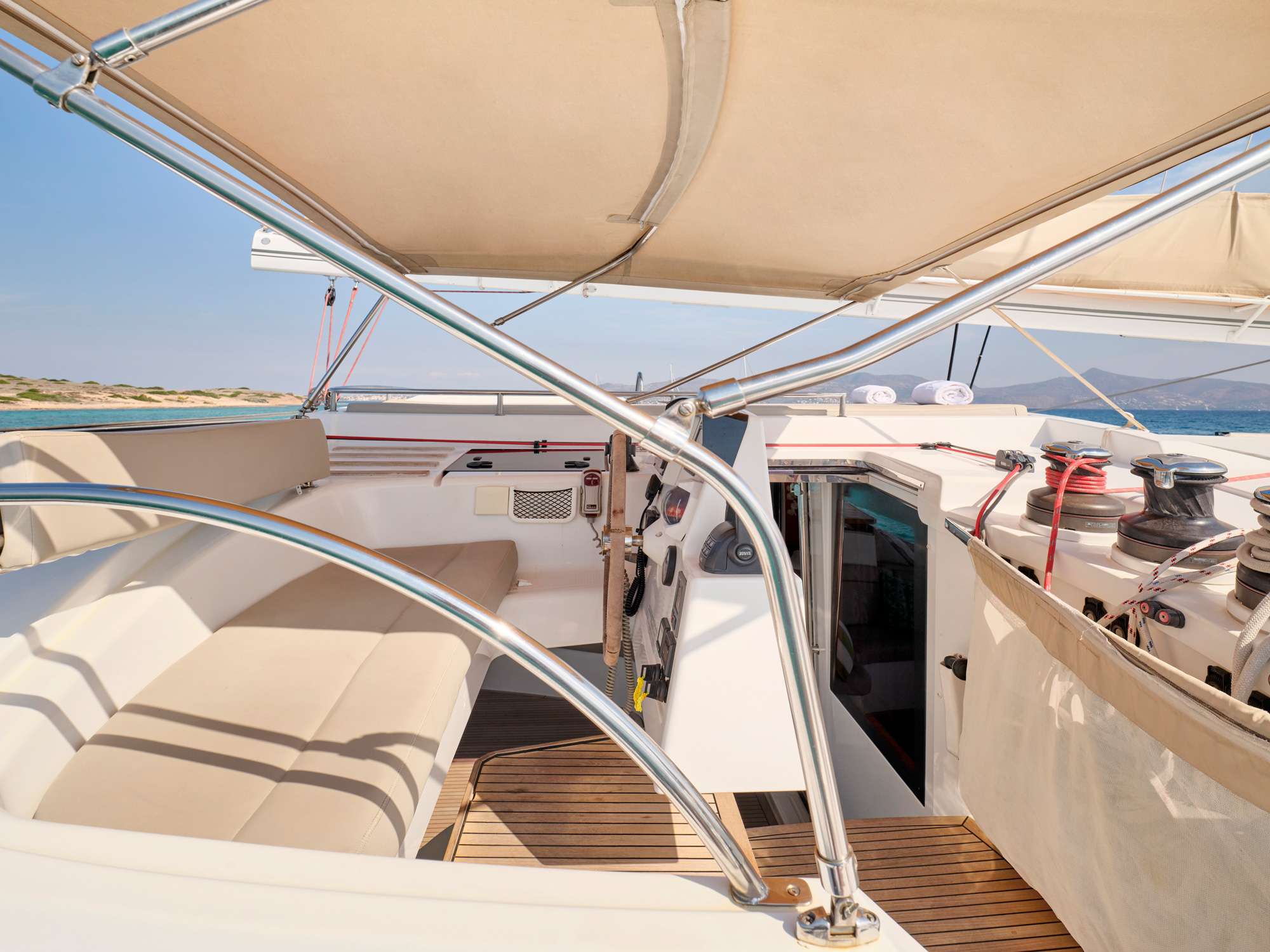 Charter Yacht WORLD`S END - Fountaine Pajot Galathea 65 - 5 Cabins - Athens - Mykonos - Cyclades - Greece - Praslin - Seychelles - Indian Ocean