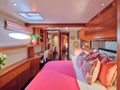 WORLD'S END Fountaine Pajot Galathea 65 - master cabin bed WORLD'S END Fountaine Pajot Galathea 65 - master cabin bed