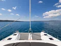 CHAMPAGNE PLEASE Lagoon 55 - foredeck net trampolines CHAMPAGNE PLEASE Lagoon 55 - foredeck net trampolines
