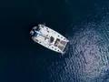 CHAMPAGNE PLEASE Lagoon 55 - top aerial shot CHAMPAGNE PLEASE Lagoon 55 - top aerial shot