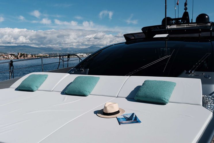 Charter Yacht ICONA - Riva 102 Corsaro Super - 5 Cabins - Mandelieu la Napoule - Cannes - Nice - Antibes - St Tropez - Monaco - The French Riviera