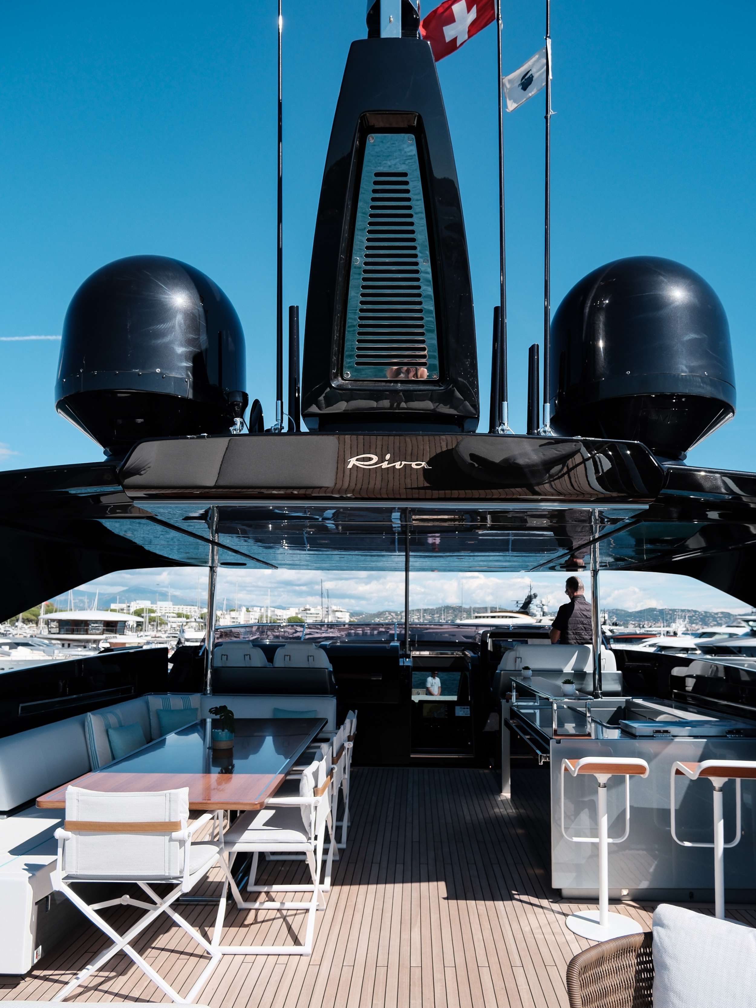 Charter Yacht ICONA - Riva 102 Corsaro Super - 5 Cabins - Mandelieu la Napoule - Cannes - Nice - Antibes - St Tropez - Monaco - The French Riviera