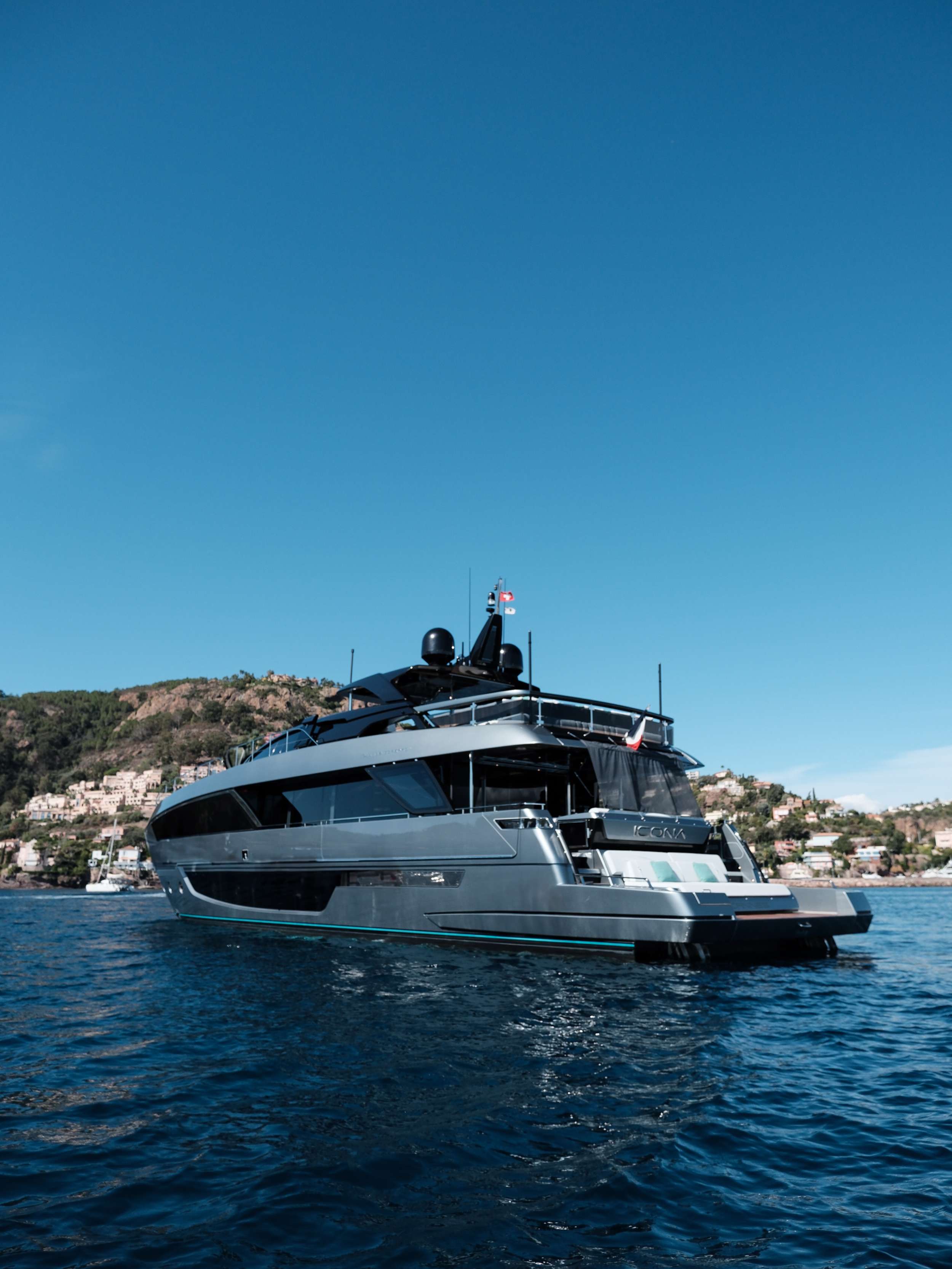 Charter Yacht ICONA - Riva 102 Corsaro Super - 5 Cabins - Mandelieu la Napoule - Cannes - Nice - Antibes - St Tropez - Monaco - The French Riviera
