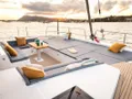 NO RUSH Bali 5.2 - foredeck under the sunset NO RUSH Bali 5.2 - foredeck under the sunset