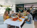 AQUANIMITY Dufour 48 - dining with family AQUANIMITY Dufour 48 - dining with family