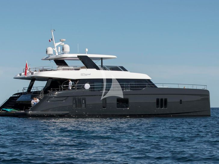 MANTA Sunreef 80 - side profile MANTA Sunreef 80 - side profile