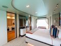 PENJA Azimut Grande 32m - master cabin bed and TV PENJA Azimut Grande 32m - master cabin bed and TV