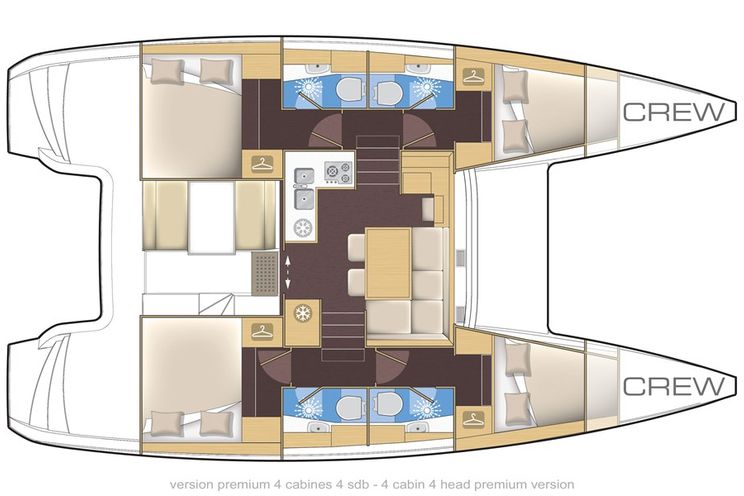 Charter Yacht Lagoon 39 -4 + 2 Cabins - Athens