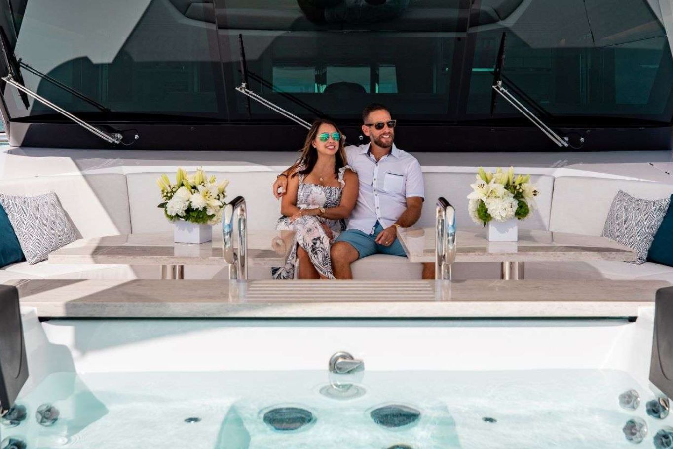 Luxurious Foredeck on a Motor Yacht