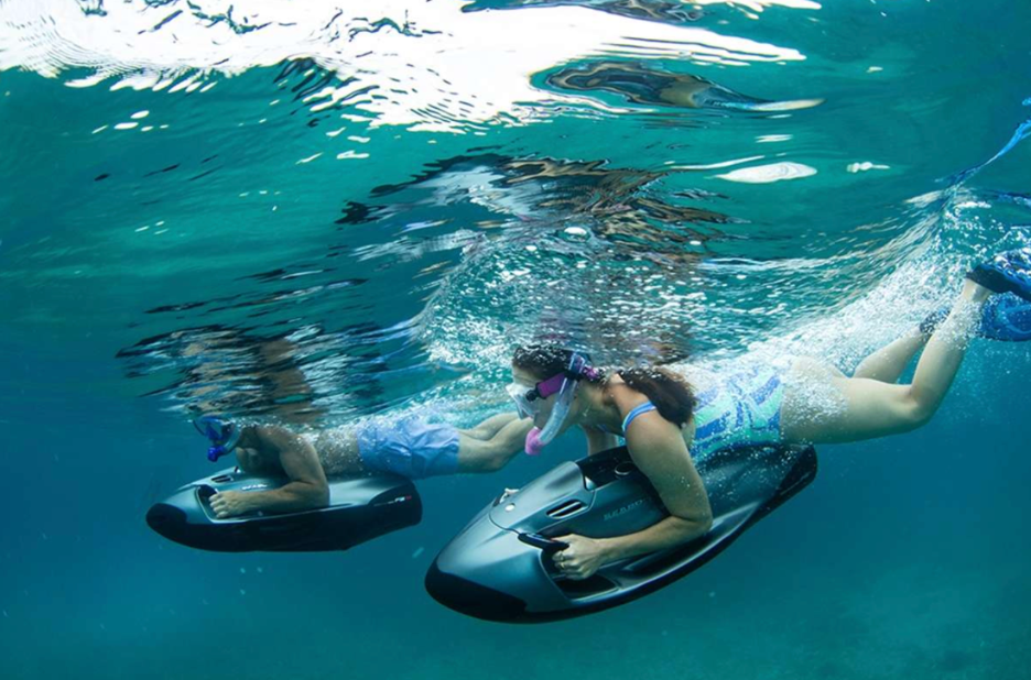 Water scooters in the BVI