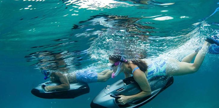 Water scooters in the BVI