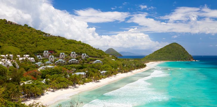Long Bay Beach on Tortola in the British Virgin Islands