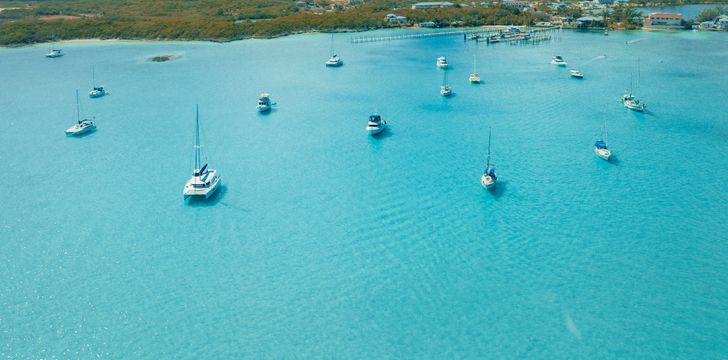 Bareboat sailing yachts in the Exumas,Bahamas