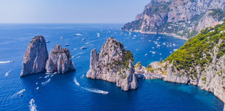 Panoramic view of Capri