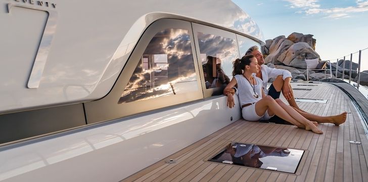 Couple Honeymoon Celebration Catamaran Yacht Charter