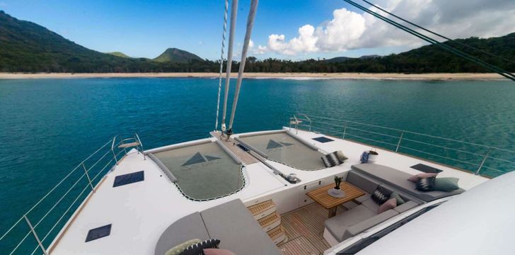 Crewed Catamaran,Darby Island in The Bahamas