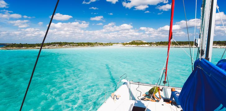 Crewed Catamaran Sailing in the Bahamas