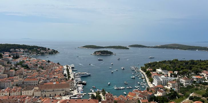 Hvar View from the Spanish Fortress