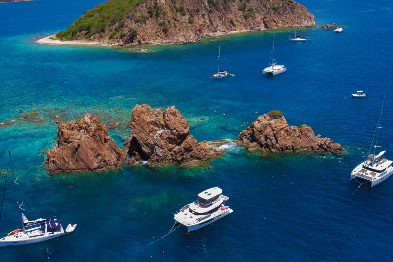 Diving at the Indians in the BVI