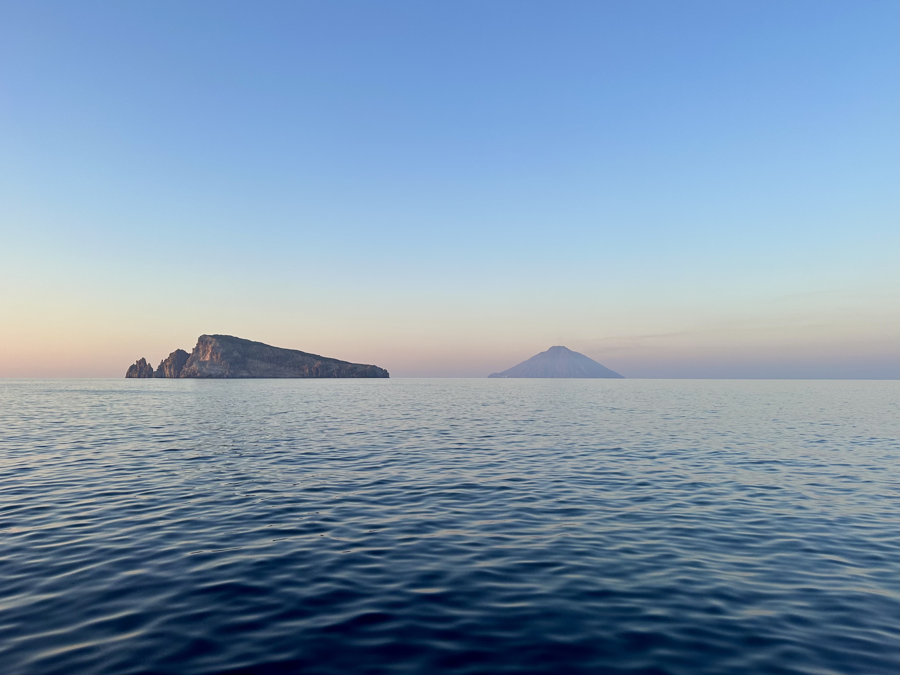 Stromboli volcano smoking