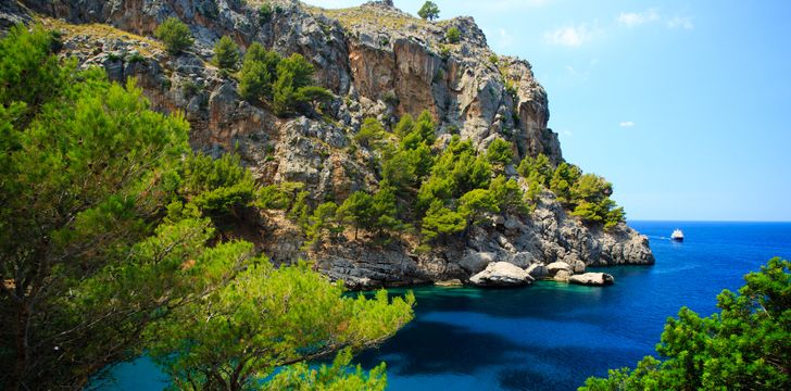 Sa Calobra,West Mallorca Crewed Catamaran Charter Vacation,Balearics