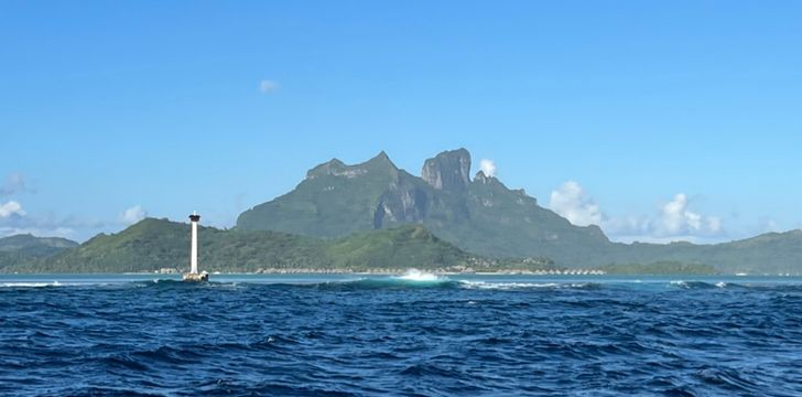 Approaching Bora Bora