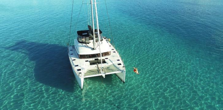 Diving off your catamaran