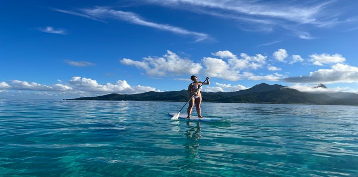 Paddleboarding Tahiti