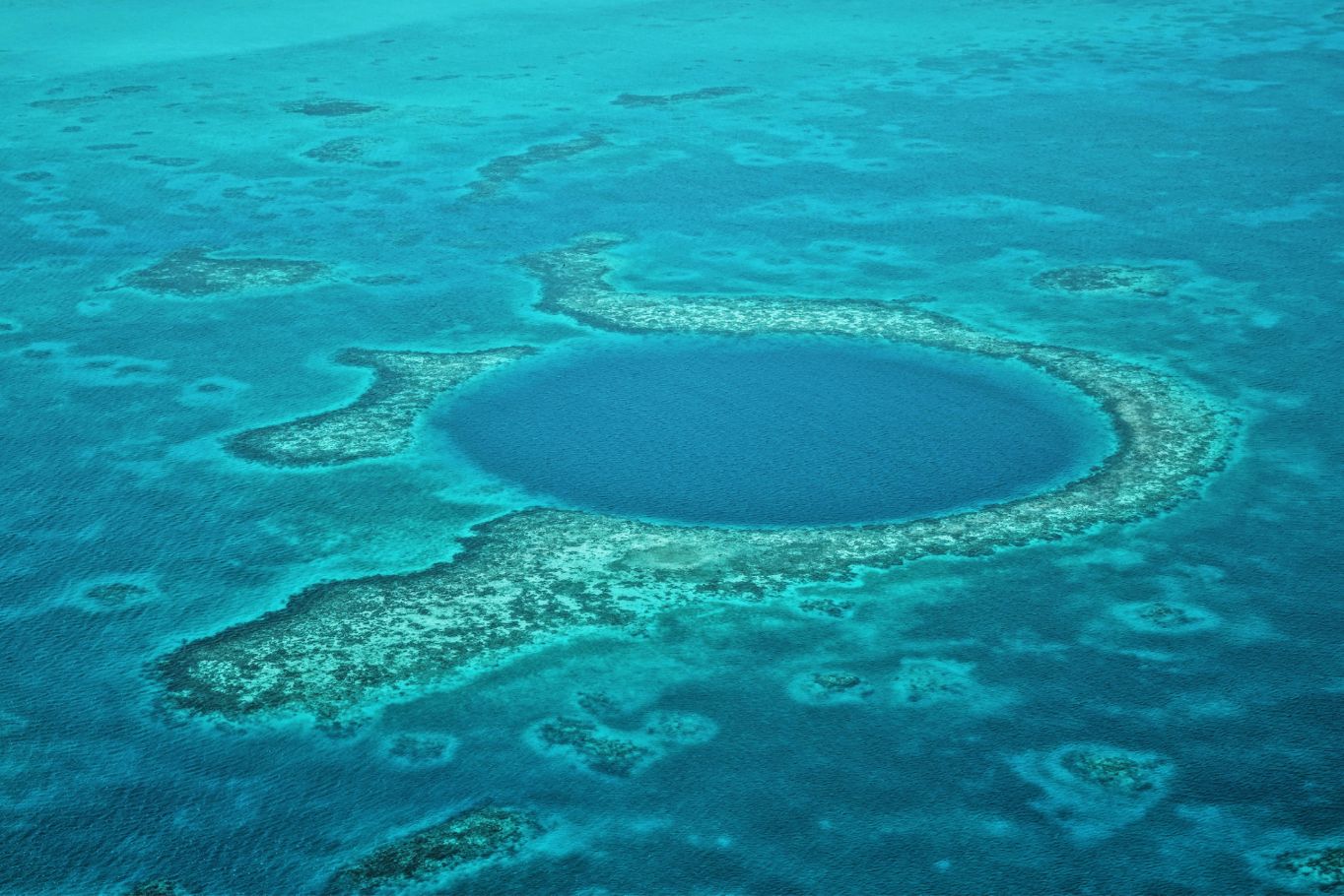The Great Blue Hole in Belize