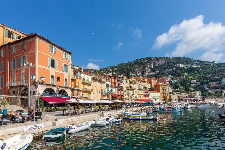 Villefranche-sur-mer seen from the sea