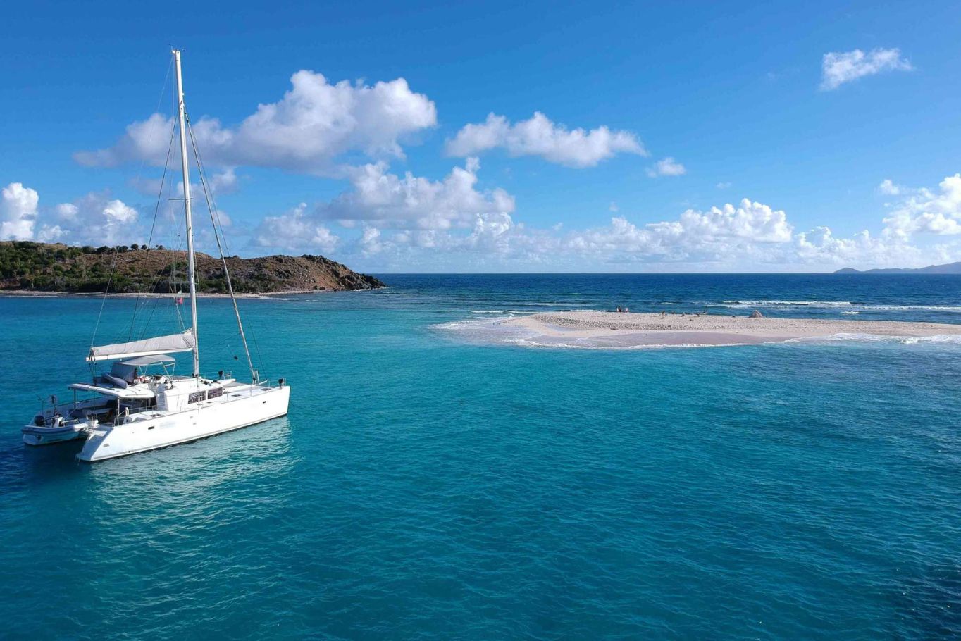 Catamaran Anchored in Anguilla