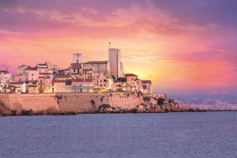 Antibes at sunset