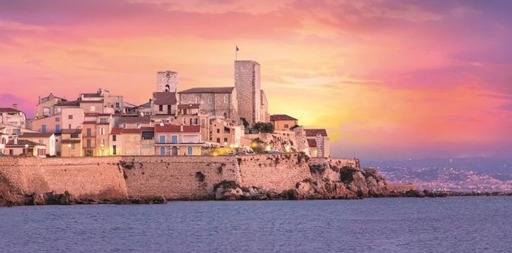 Antibes at sunset