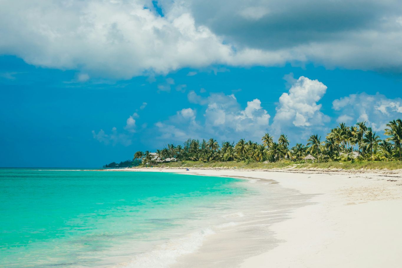 Secluded beach in the Bahamas